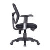 OF-137BK Drafting Office Chair Black Meshed Back