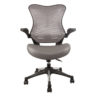 OF-2002GY Office Factor Gray Leather Seat Chair