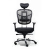 OF-5800BK Black Office Factor Chair Movable headrest